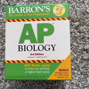 AP Biology Barron’s 3rd Edition flash cards
